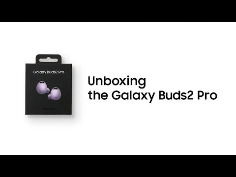 A Video Of Samsung Galaxy Buds2 Pro - True Wireless Earbuds With Active Noise Cancelling