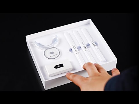 A Video Of IVISMILE Ivory Luxe Teeth Whitening Kit