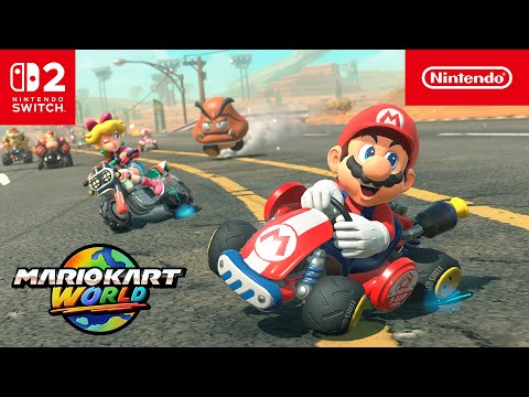 A Video Of Nintendo Switch 2 Bundle with Mario Kart World – 7.9” 4K Console + Game & Joy-Con 2 Controllers