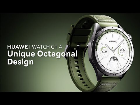 A Video Of Huawei Watch GT4 46mm Black Fluoroelastomer Strap