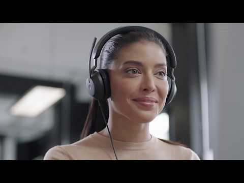 A Video Of Jabra Evolve2 40 UC Mono - USB-C | Professional On-Ear Headset