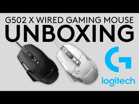 A Video Of Logitech 910-006139 G502 X - Wired Gaming Mouse - LIGHTFORCE Switches