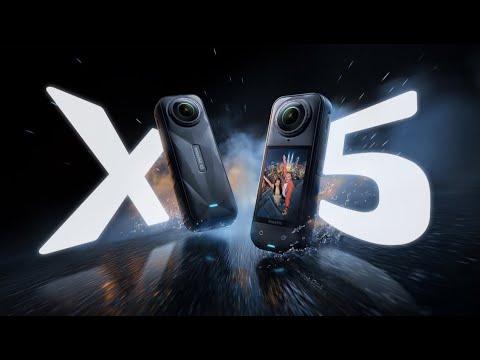 A Video Of Insta360 X5 8K - 360° Action Camera with AI Low-Light