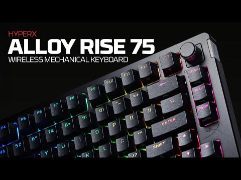A Video Of HyperX Alloy Rise 75 Wireless Gaming Keyboard