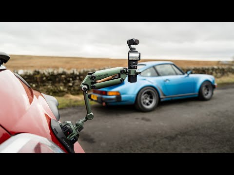 A Video Of Tilta Hydra Alien Mini Car Mount – Lightweight Hydraulic Camera Mount for DJI, Insta360, and iPhone