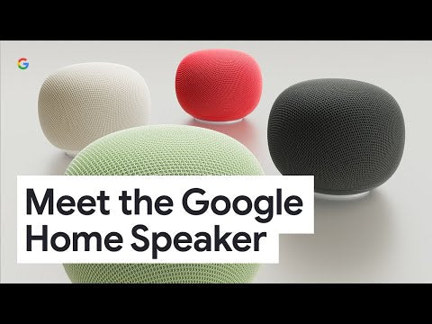 A Video Of Google Home Speaker with Gemini AI Voice Assistant