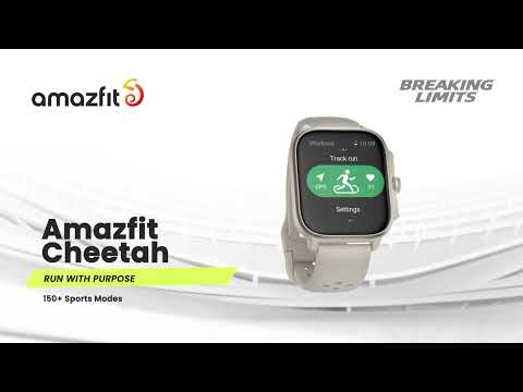 A Video Of Amazfit Cheetah Square Running Watch - Gray