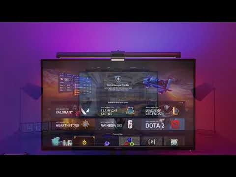 A Video Of Yeelight Monitor Light Bar Pro with Razer Chroma RGB – RGB Backlight Sync for Gaming & Workstations