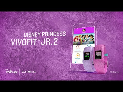 A Video Of Garmin vívofit JR. 2 - Adjustable - Disney Princess