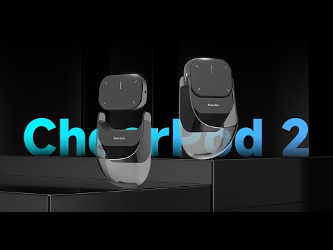 A Video Of Cheerdots2 Bluetooth Detachable Air Mouse - Touchpad Mouse with Voice Recording and Laser Pointer