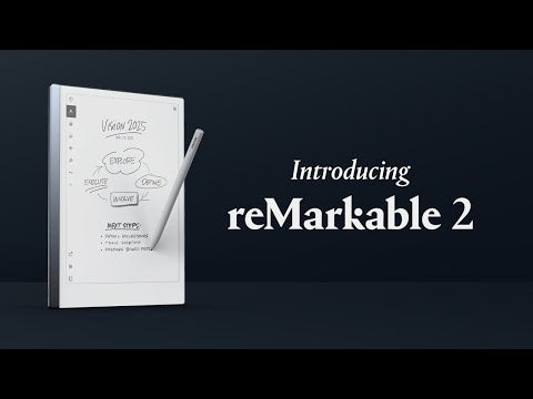 A Video Of reMarkable 2 - 10.3-Inch Digital Paper Tablet with 8GB Storage | Includes Pen