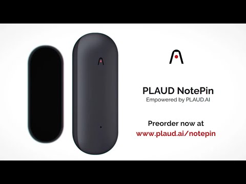 A Video Of PLAUD NotePin AI Voice Recorder – Smart Wearable Audio Capture with 64GB Storage, AI Transcriptions & Multi-Way Wearability