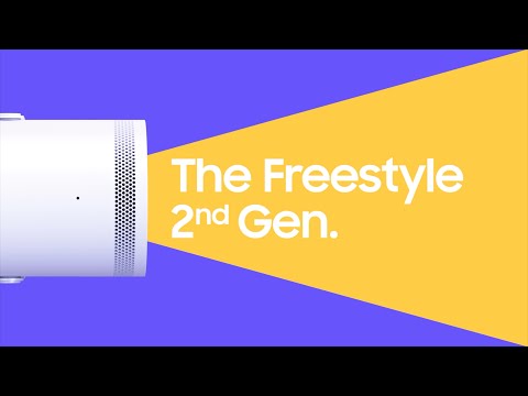 A Video Of Samsung The Freestyle 2nd Gen Projector with Gaming Hub