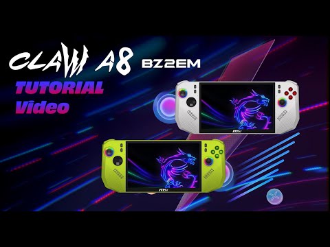 A Video Of MSI Claw 8 AI+ A2VM Copilot+ PC - Handheld Portable Gaming Console - Core Ultra 7 258V - 32GB Ram - 1TB SSD