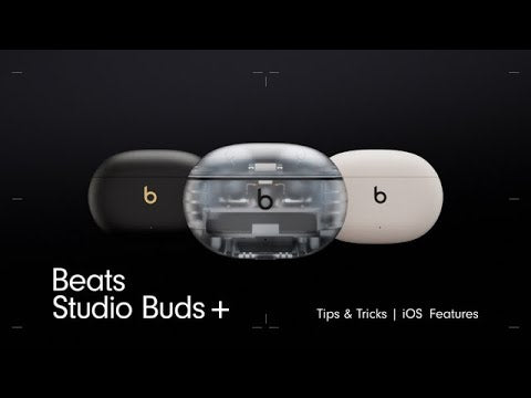 A Video Of Beats Studio Buds+ - Transparent True Wireless Noise Cancelling Earbuds