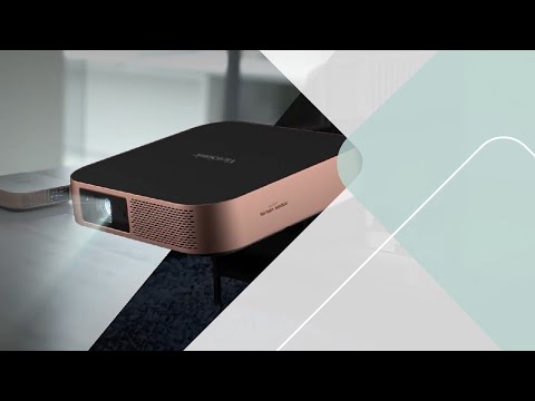 A Video Of ViewSonic M2 Portable 1080p LED Projector | 1200 Lumens, Bluetooth Speakers, USB-C & Wi-Fi