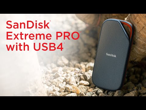 A Video Of SanDisk Extreme PRO USB4 Portable SSD – Ultra-Fast 3800MB/s Read, Rugged 2TB–4TB External Drive