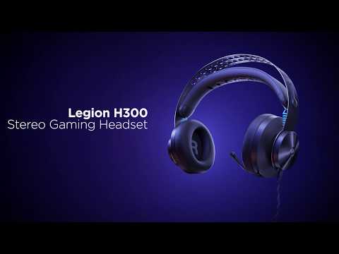 A Video Of Lenovo Legion H300 Stereo Gaming Headset - Black