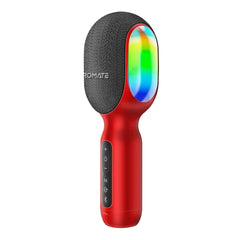 A Photo Of Promate VocalMic 5-in-1 Wireless Karaoke Microphone & Speaker - Red