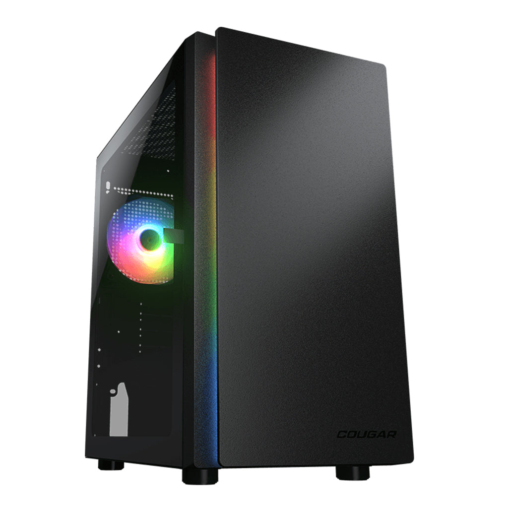 A Photo Of Cougar PURITY RGB | Sleek Mini Tower Case with ARGB Lighting