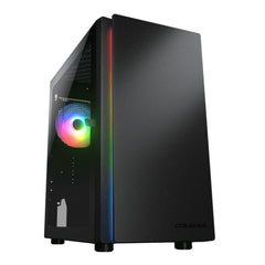 A Photo Of Cougar PURITY RGB | Sleek Mini Tower Case with ARGB Lighting