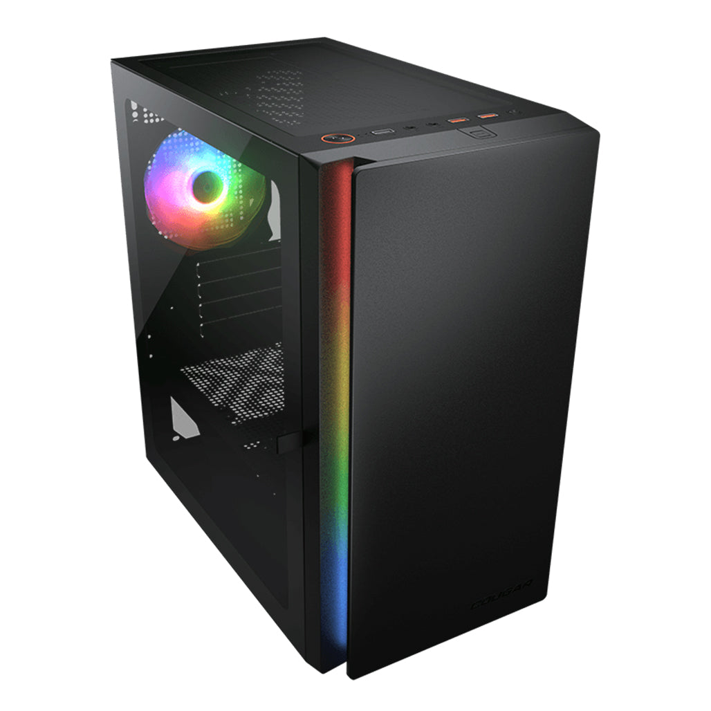 A Photo Of Cougar PURITY RGB | Sleek Mini Tower Case with ARGB Lighting