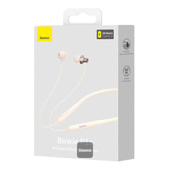 A Photo Of Baseus Bowie P1x Neckband Wireless Earphones - Bluetooth 5.3, IPX4 Waterproof, 25-Hour Battery Life, Ultra-Low Latency - White