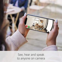 A Photo Of Ring Indoor Camera (1st Gen) – Smart Wi-Fi Home Security Camera with Two-Way Talk, Motion Detection, Night Vision, and Full HD Live Video – White
