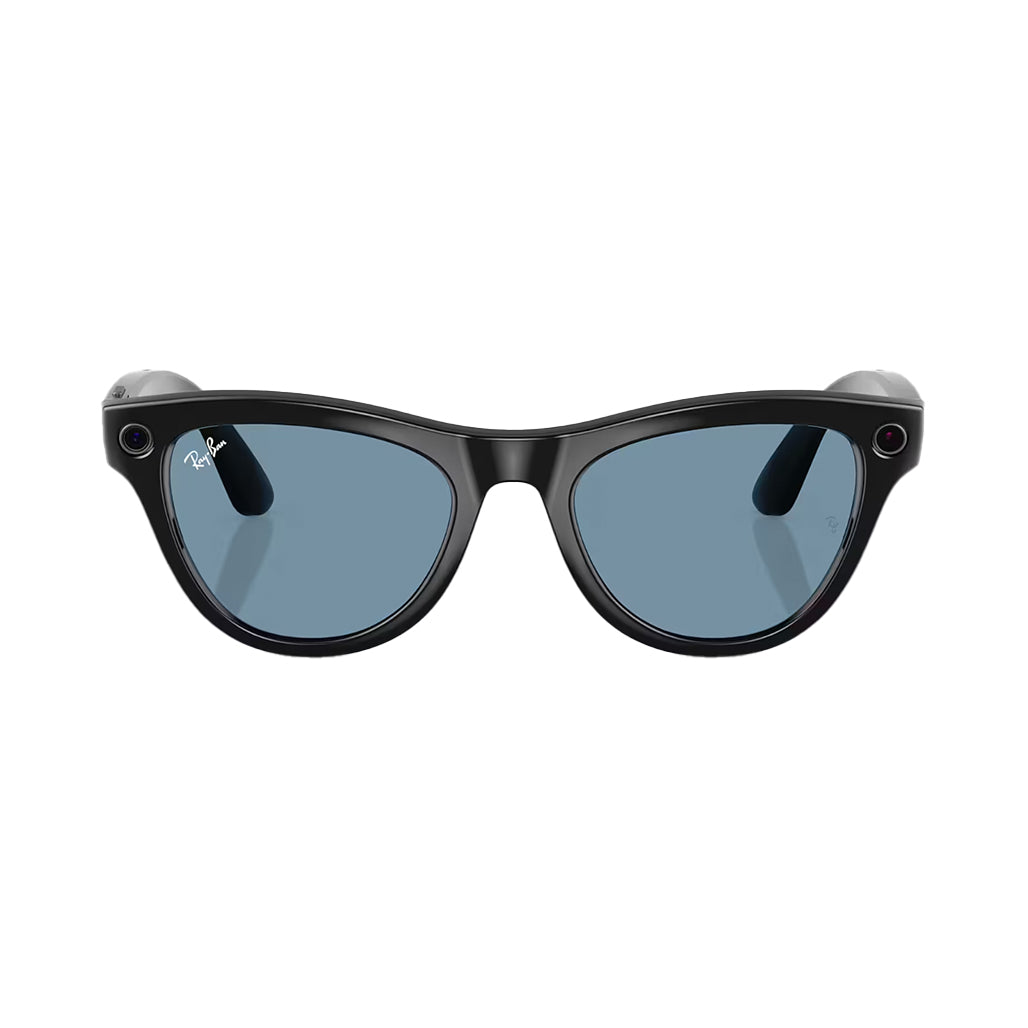 A Photo Of Ray-Ban Meta Skyler Smart Glasses (Open Box) – Clear/Cerulean Blue Transitions