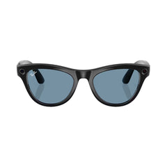 A Photo Of Ray-Ban Meta Skyler Smart Glasses (Open Box) – Clear/Cerulean Blue Transitions