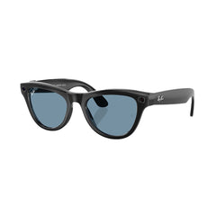 A Photo Of Ray-Ban Meta Skyler Smart Glasses (Open Box) – Clear/Cerulean Blue Transitions