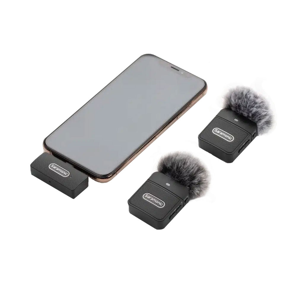 A Photo Of Saramonic Blink 100 B4 Wireless Mic System for iPhone