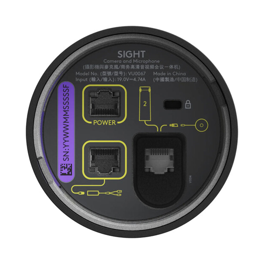 A Photo Of Logitech Sight - AI-Powered Tabletop Camera for Immersive Hybrid Meetings