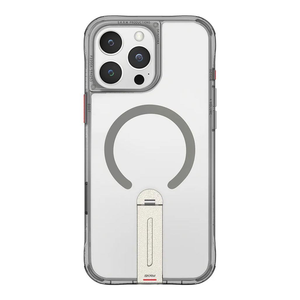 A Photo Of Skinarma HELIX Mag-Charge iPhone 16 Pro Max Case with 360º Rotating Stand & Magnetic Charging