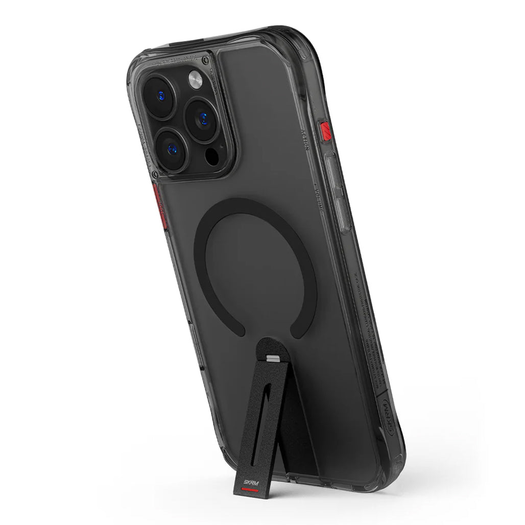 A Photo Of Skinarma HELIX Mag-Charge iPhone 16 Pro Max Case with 360º Rotating Stand & Magnetic Charging