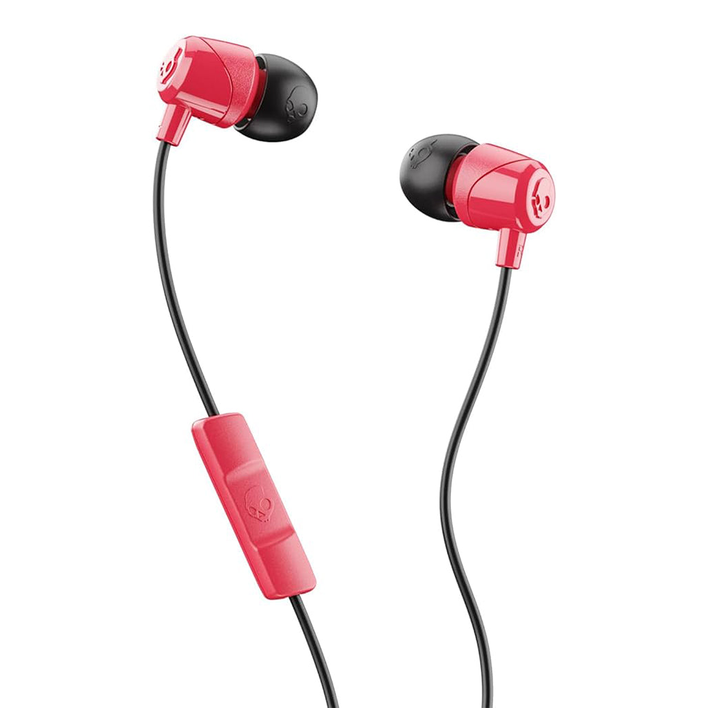 A Photo Of Skullcandy Jib - In-Ear Earbuds with Microphone - Red