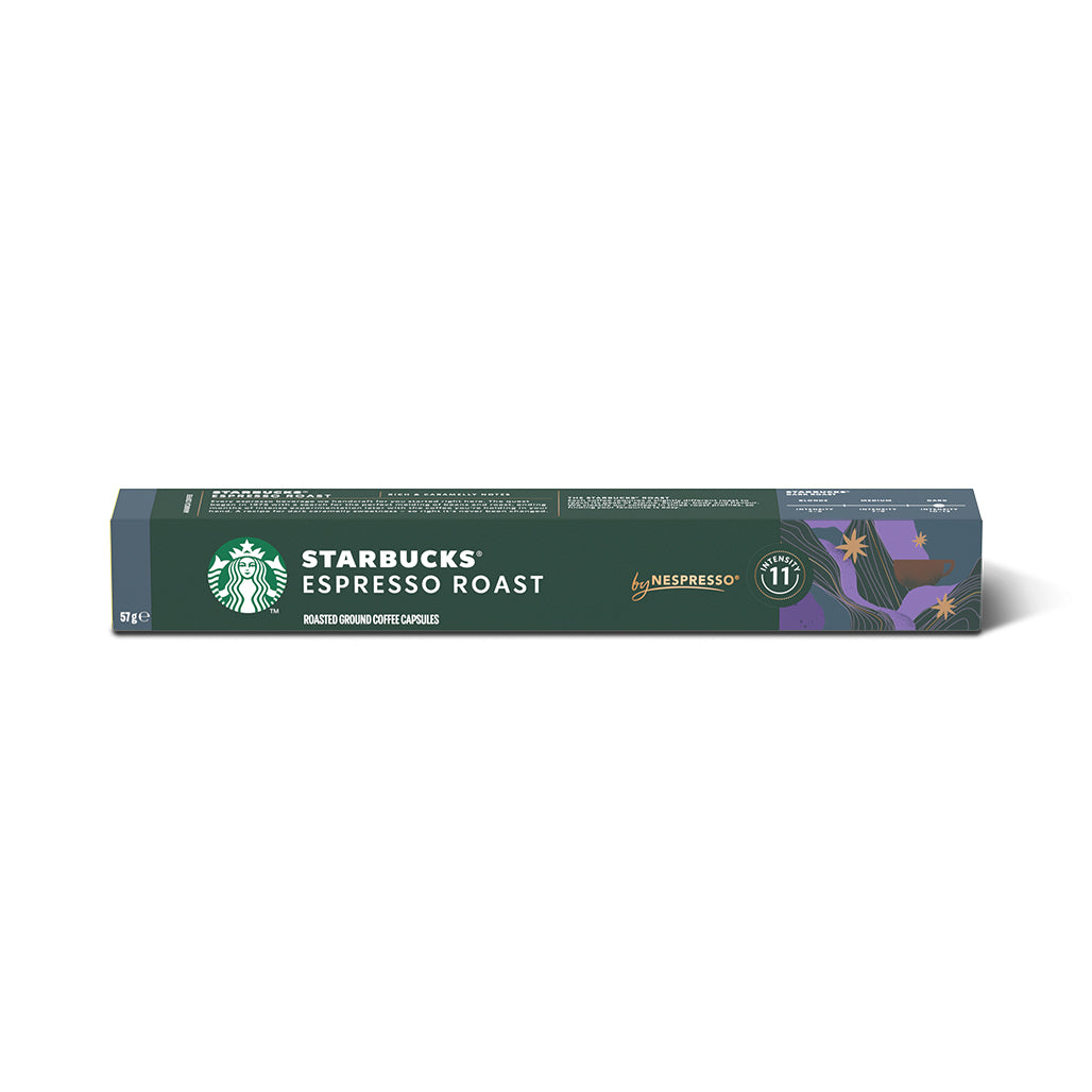 A Photo Of Starbucks Espresso Roast by Nespresso – Dark Roast Coffee Capsules (10 Pack)