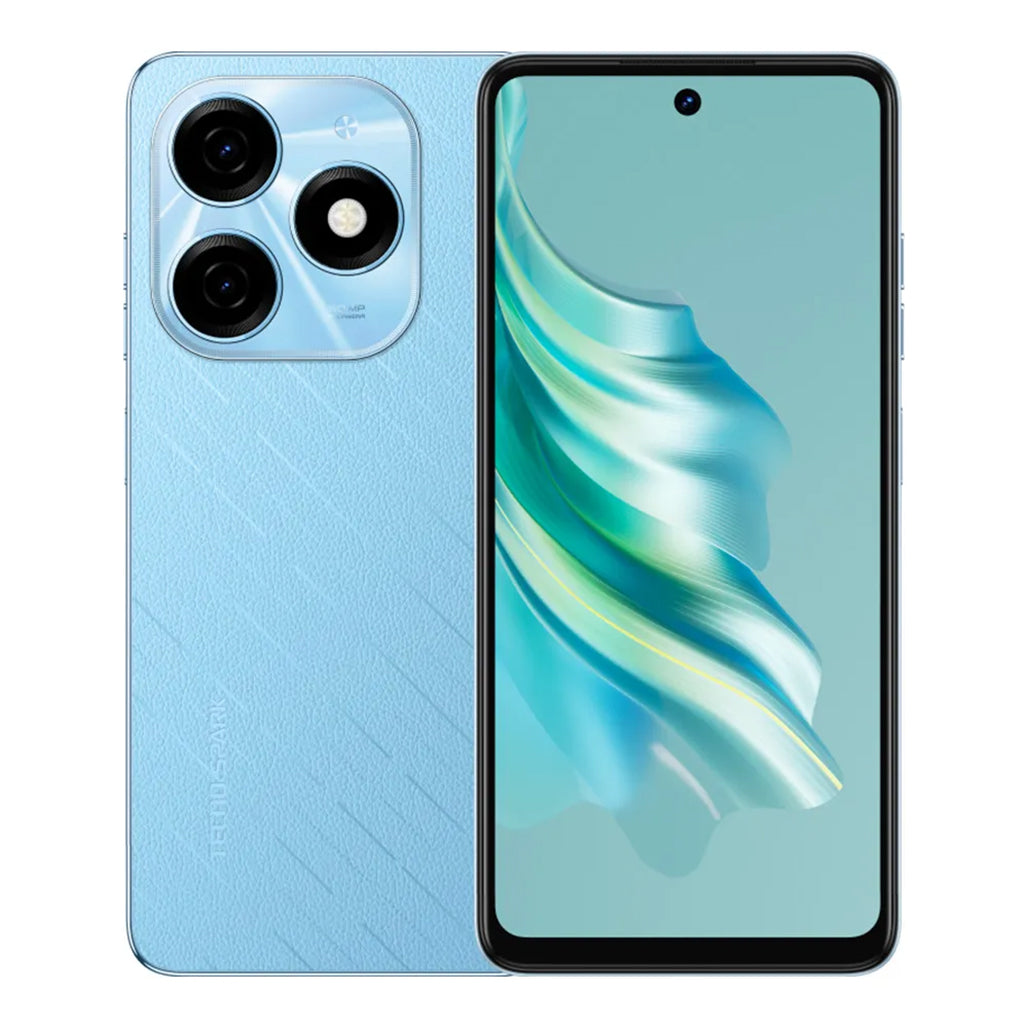 A Photo Of Tecno Spark 20 - 8GB RAM - 256GB Storage - Magic Skin Blue