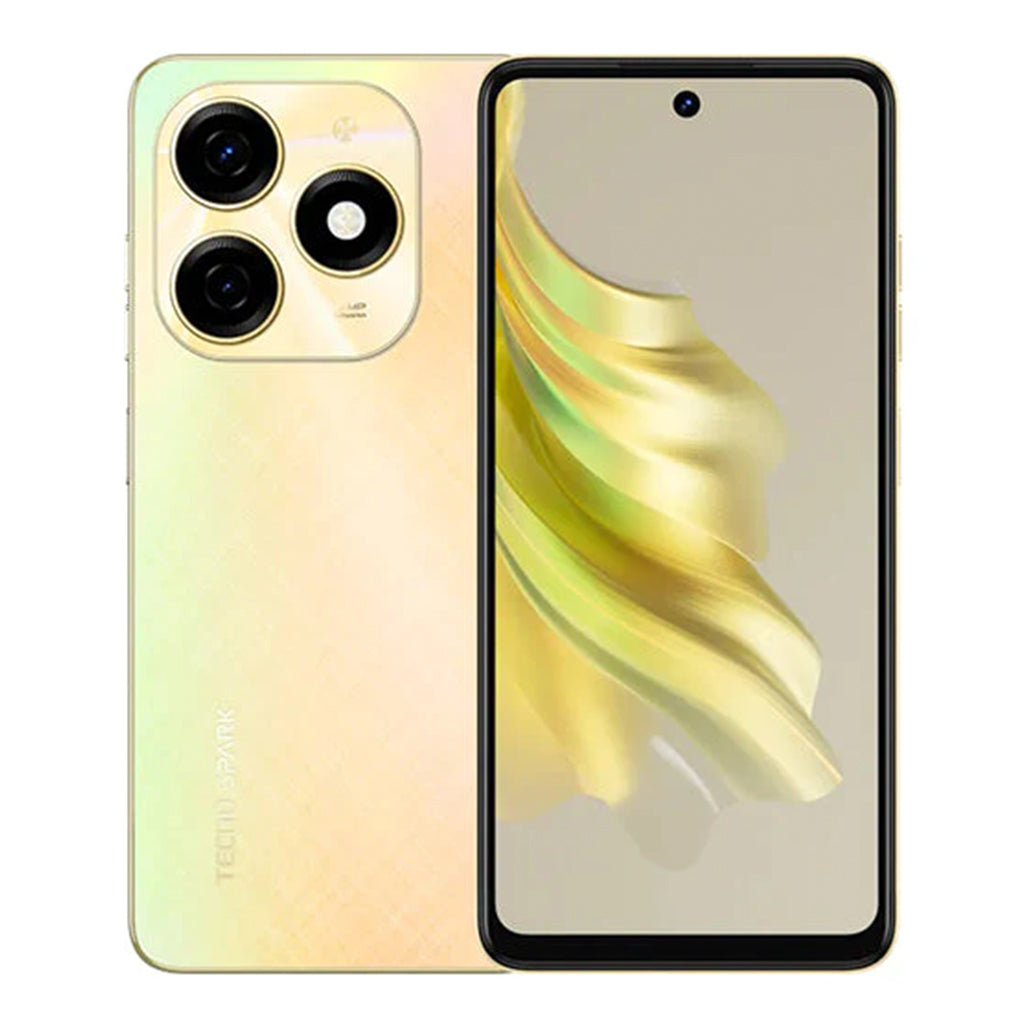 A Photo Of Tecno Spark 20 - 8GB RAM - 256GB Storage - Neon Gold