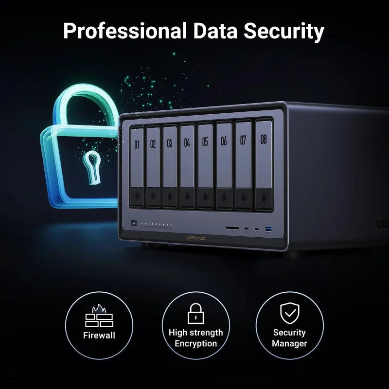 A Photo Of UGREEN NASync DXP8800 Plus - 8-Bay NAS Storage Server