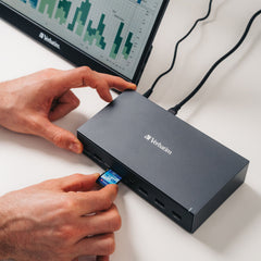 A Photo Of Verbatim USB-C Pro Docking Station 17-in-1