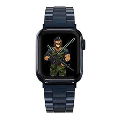 A Photo Of Green Lion Metalic Grande Acero Correa Bracelet  For Apple Watch 42mm/44mm/45mm