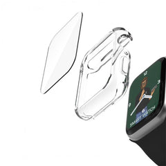 A Photo Of Green Lion Guard Plus PC Case for Apple Watch 45mm - Clear