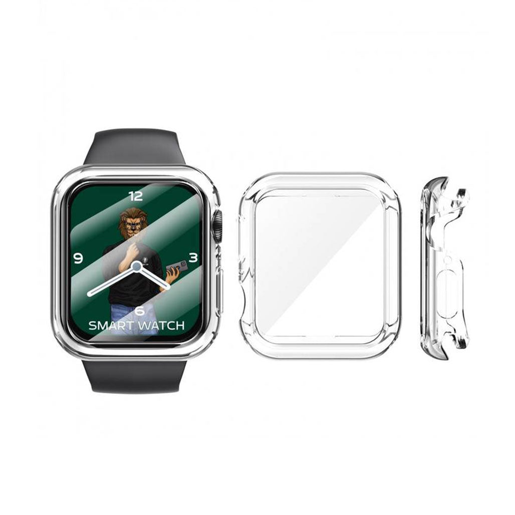 A Photo Of Green Lion Guard Plus PC Case for Apple Watch 41mm - Clear