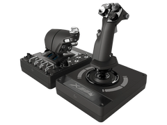 A Photo Of Logitech 945-000059 X56 H.O.T.A.S. RGB Throttle and Stick Simulation Controller - Advanced Military-Grade Flight Control
