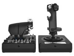 A Photo Of Logitech 945-000059 X56 H.O.T.A.S. RGB Throttle and Stick Simulation Controller - Advanced Military-Grade Flight Control