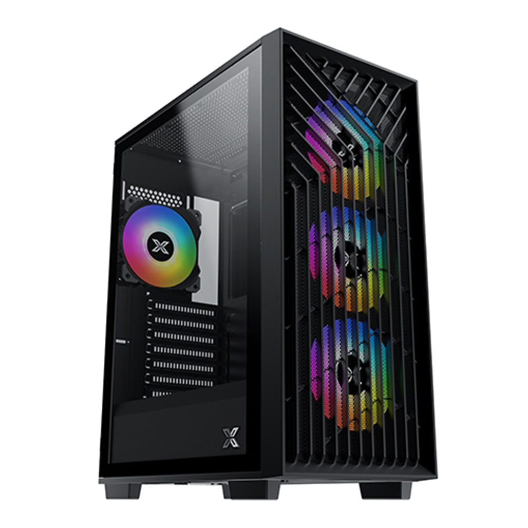 A Photo Of Xigmatek Lux G - Black Metal Grey ATX Case