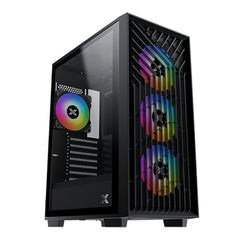 A Photo Of Xigmatek Lux G - Black Metal Grey ATX Case