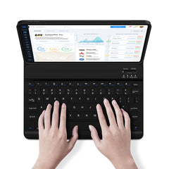 A Photo Of Green Lion Premium Leather iPad Case with Wireless Keyboard (English/Arabic) for Apple iPad