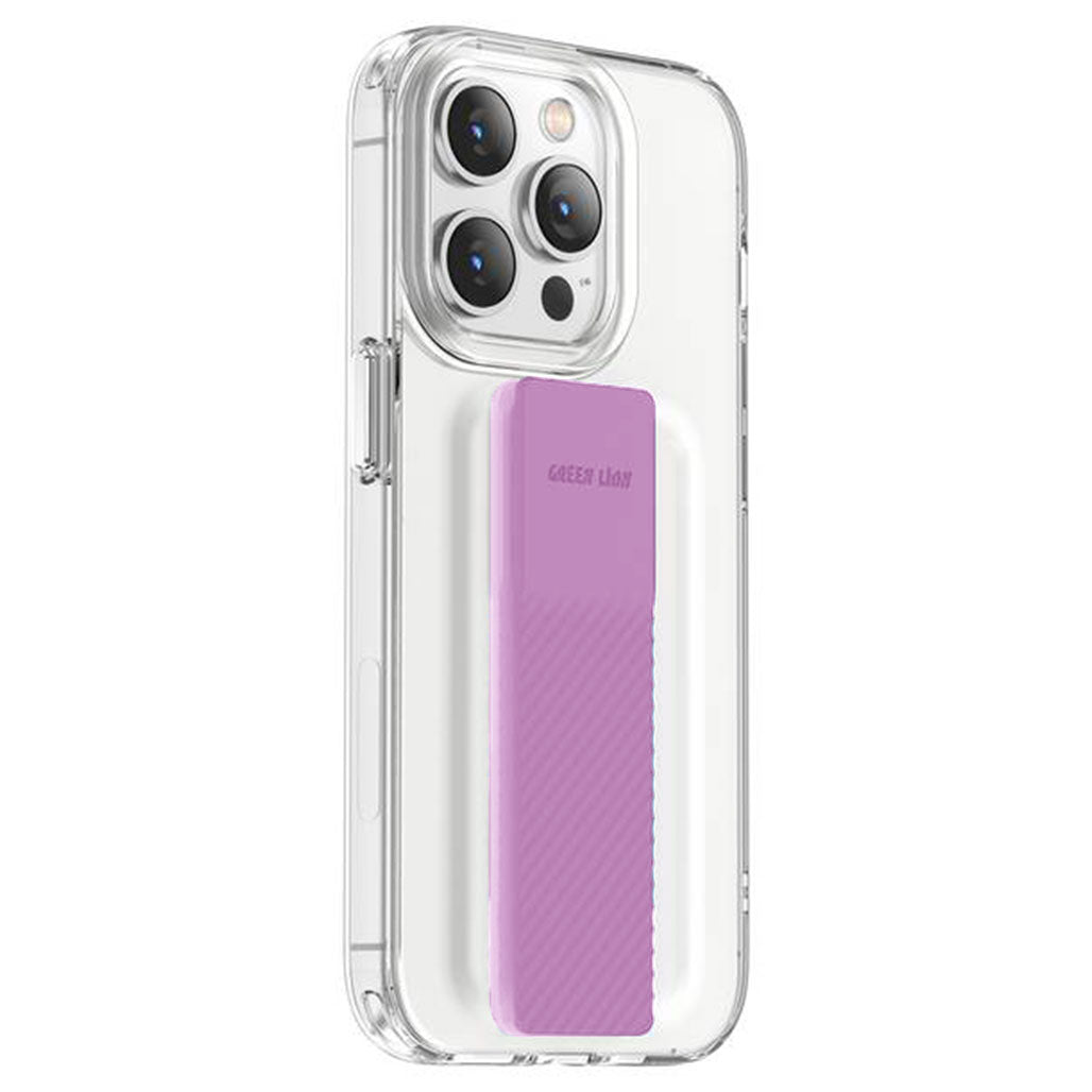 A Photo Of Green Lion London Slim Hybrid Case with Elastic Grip Band for iPhone 14